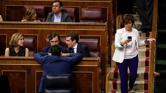 El Partido Popular en sus escaños del Congreso El Partido Popular en sus escaños del Congreso