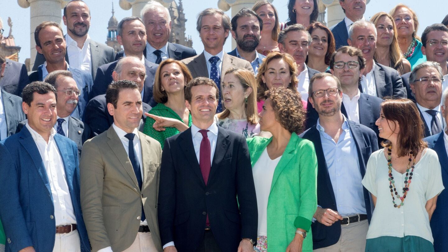 Los miembros de la nueva ejecutiva del PP