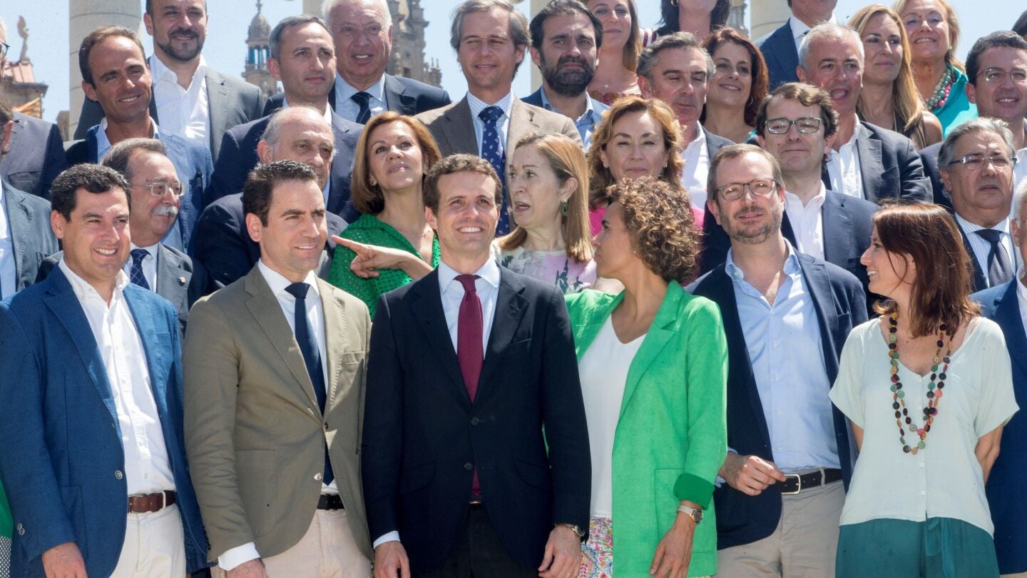 Los miembros de la nueva ejecutiva del PP