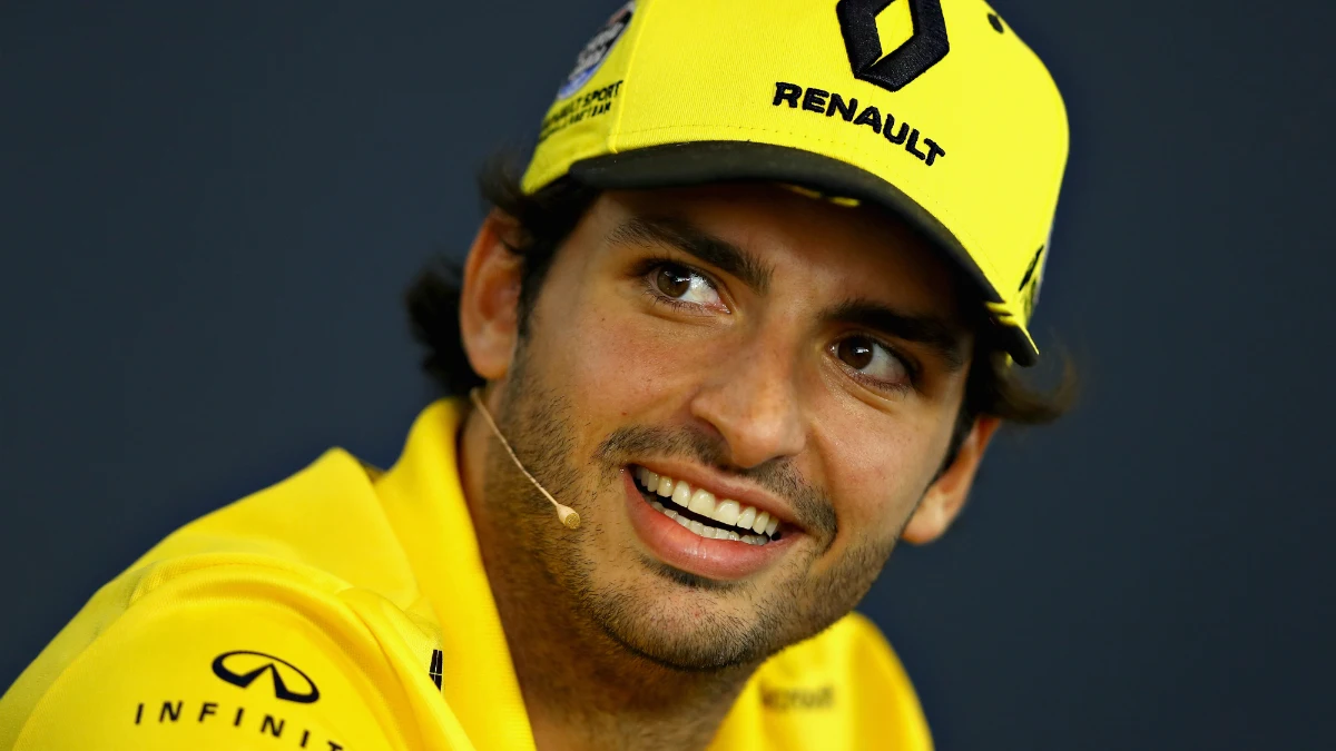 Carlos Sainz, en rueda de prensa