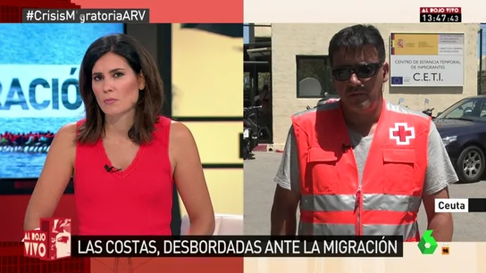 Clemen Núñez, sobre el salto de la valla de Ceuta: "Es uno de los más violentos que recordamos. Nunca entran grupos tan numerosos" Clemen Núñez, sobre el salto de la valla de Ceuta: "Es uno de los más violentos que recordamos. Nunca entran grupos tan numerosos"