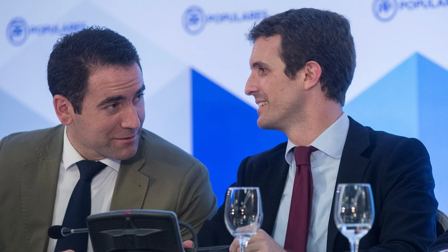 Teodoro García Egea junto a Pablo Casado Teodoro García Egea junto a Pablo Casado