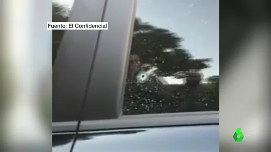 Un posible disparo de bala a un Cabify o un VTC volcado: las imágenes de los incidentes que deja la huelga de taxistas Un posible disparo de bala a un Cabify o un VTC volcado: las imágenes de los incidentes que deja la huelga de taxistas