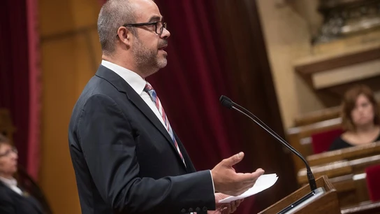 El conseller de Interior, Miquel Buch El conseller de Interior, Miquel Buch