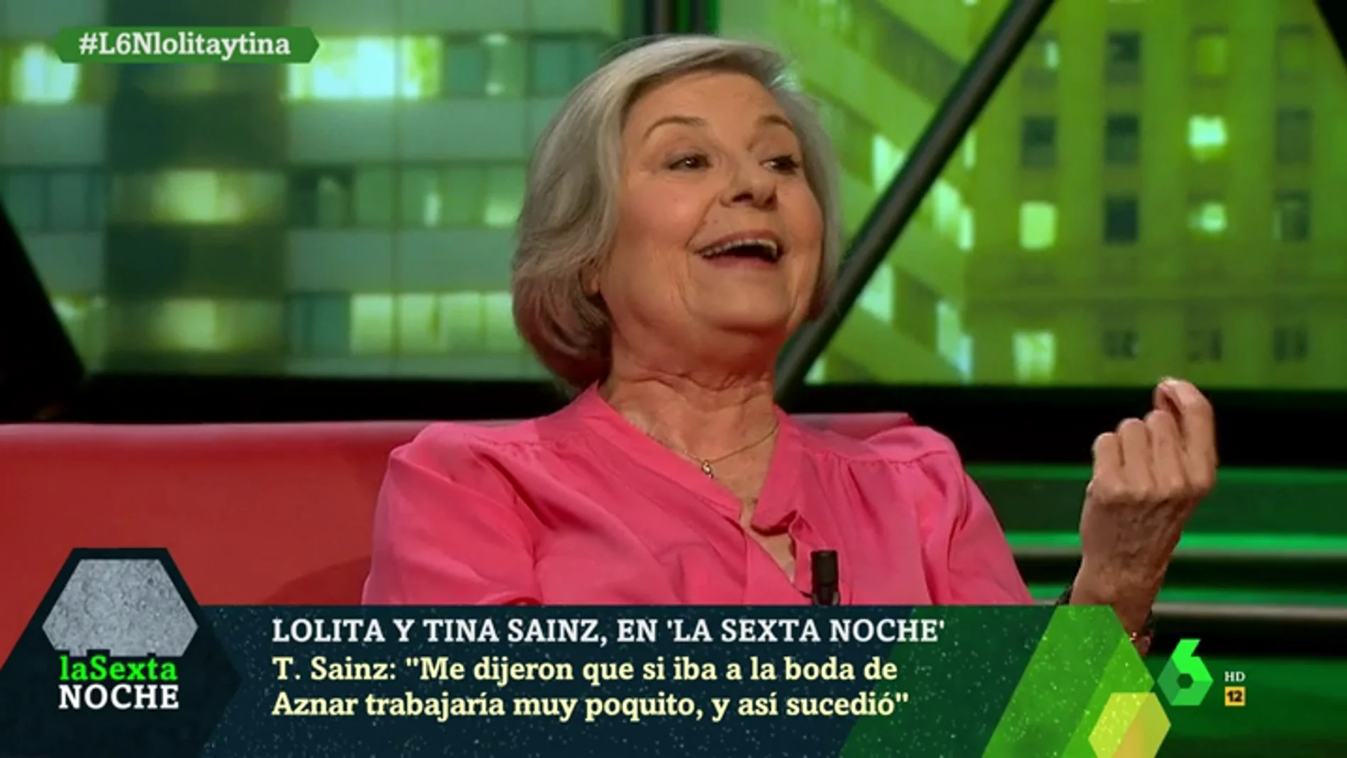 Tina Sáinz: "Me dijeron que si iba a la boda de Aznar trabjaaría muy poquito, y así sucedió"
