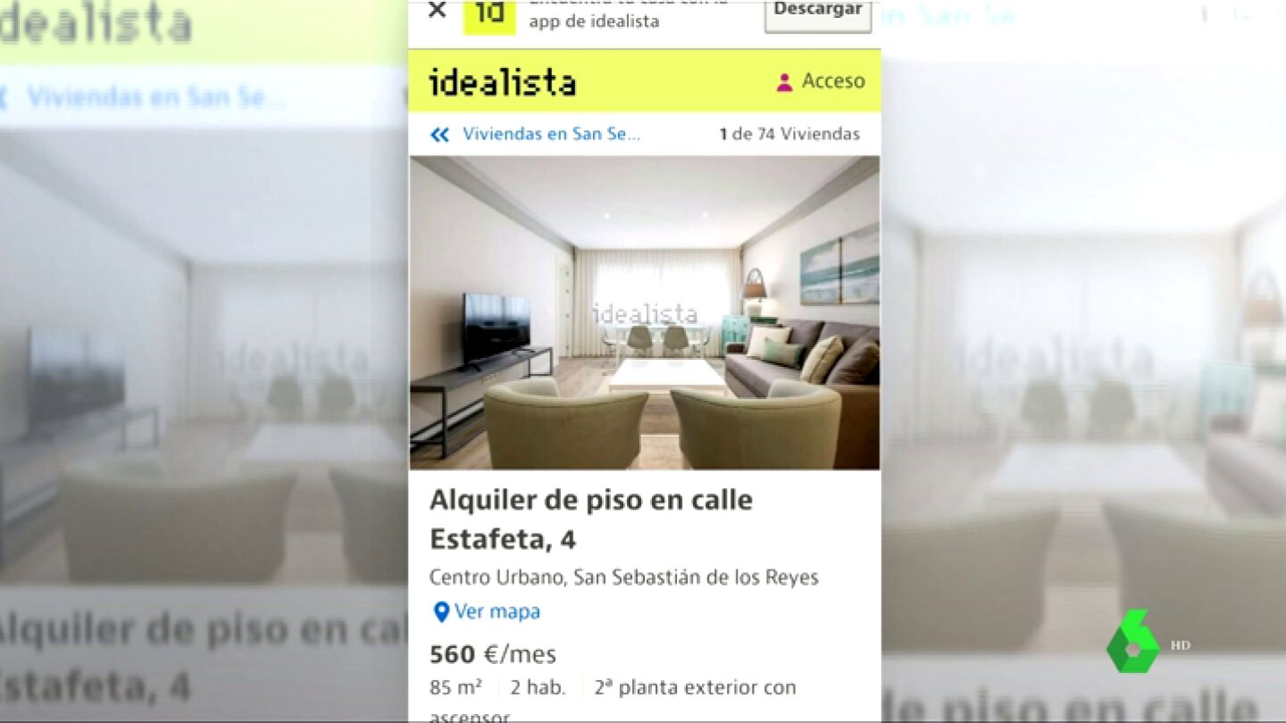 Portal inmobiliario Idealista