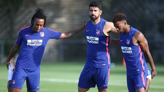Thomas Lemar entrenando con el Atlético Thomas Lemar entrenando con el Atlético