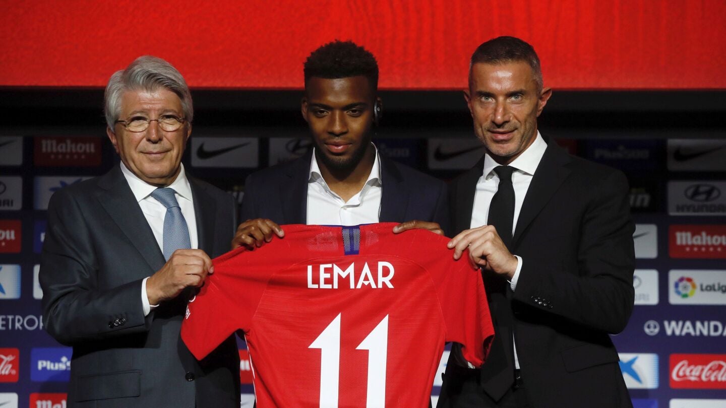 Lemar, presentado como jugador del Atl&eacute;tico