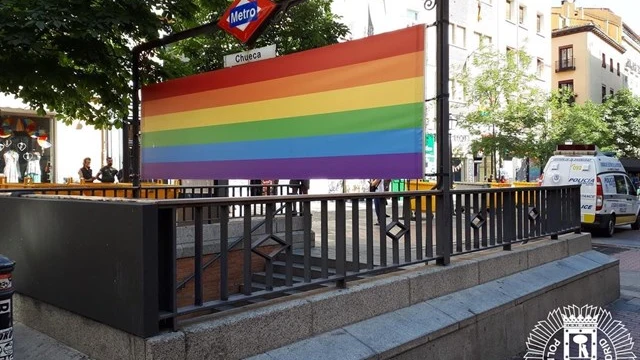 En la imagen parada de metro de Chueca en Madrid