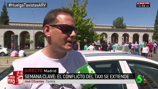 José Cifuentes, taxista de Madrid: "Hay que pagar pensiones, Sanidad, Educación… nosotros contribuimos y ellos no" José Cifuentes, taxista de Madrid: "Hay que pagar pensiones, Sanidad, Educación… nosotros contribuimos y ellos no"