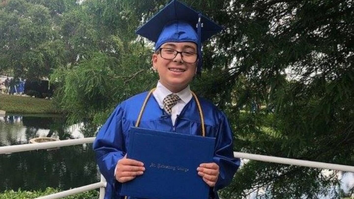 Imagen del ni&ntilde;o graduado 