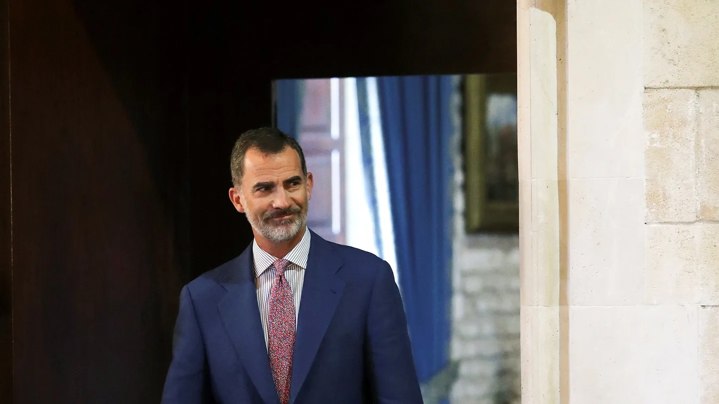 El rey Felipe VI El rey Felipe VI durante la audiencia a la presidenta del Gobierno Balear .