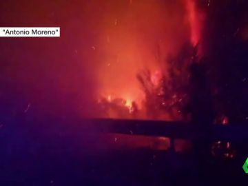 El incendio de Málaga se estabiliza El incendio de Málaga se estabiliza