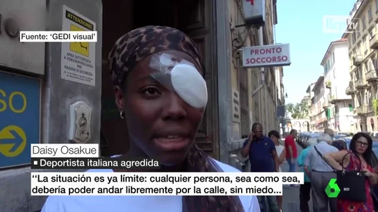 Presunto ataque racista a una atleta de origen africano en Turín: Daisy Osakue asegura que fue agredida por unos "cobardes" Presunto ataque racista a una atleta de origen africano en Turín: Daisy Osakue asegura que fue agredida por unos "cobardes"