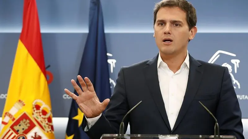 Albert Rivera en rueda de prensa