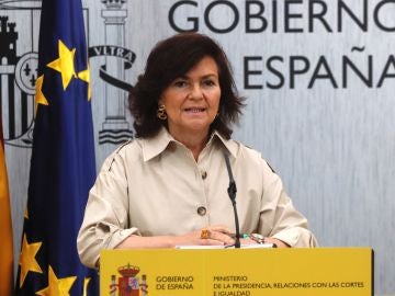 La vicepresidenta del Gobierno, Carmen Calvo La vicepresidenta del Gobierno, Carmen Calvo
