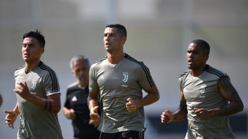Cristiano entrenando con la Juventus