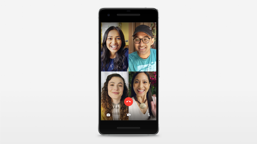 Videollamadas en grupo de WhatsApp