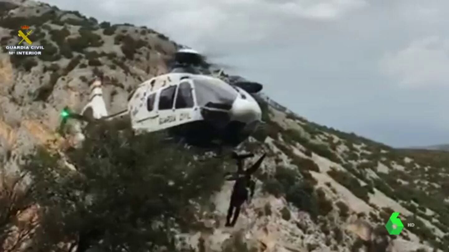 Rescate a un monta&ntilde;ero en los pirineos
