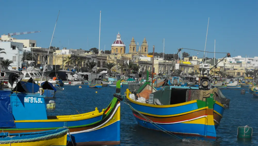 Puerto pesquero de Marsaxlokk