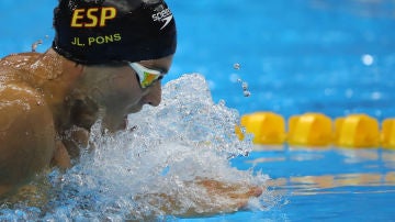 Joan Lluis Pons en los Europeos de natación
