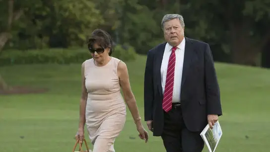 En la imagen los padres de Melania Trump En la imagen los padres de Melania Trump