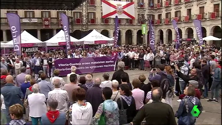 Manifestación en Vitoria contra la violencia machista