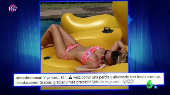 Anna Simon celebra su 36 cumpleaños "de vacaciones" y luciendo palmito al sol Anna Simon celebra su 36 cumpleaños "de vacaciones" y luciendo palmito al sol