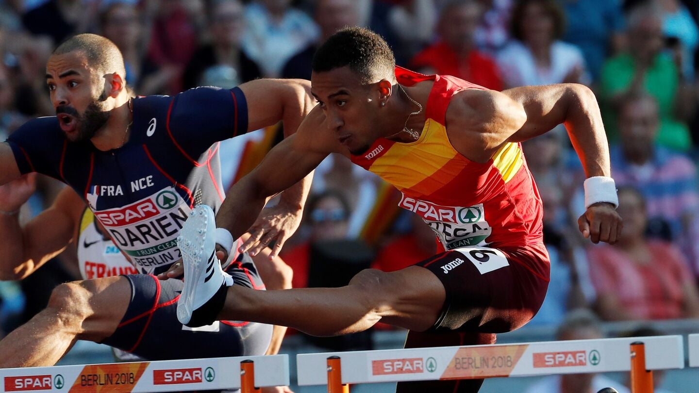 Orlando Ortega, en la prueba de los Europeos de atletismo