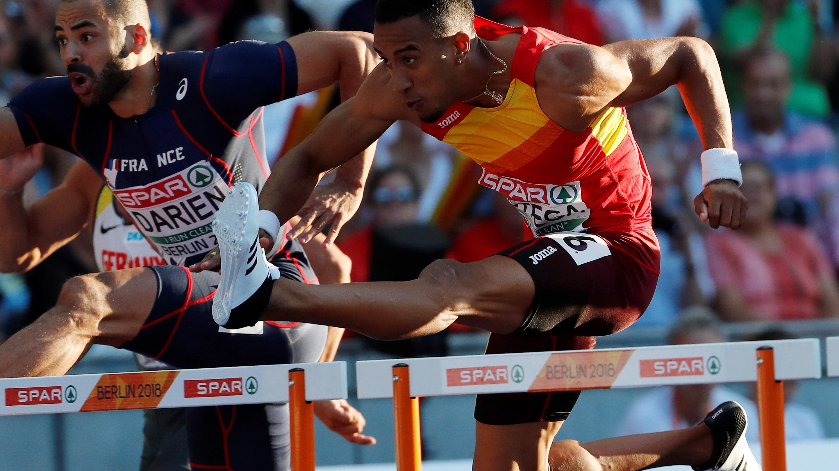 Orlando Ortega, en la prueba de los Europeos de atletismo