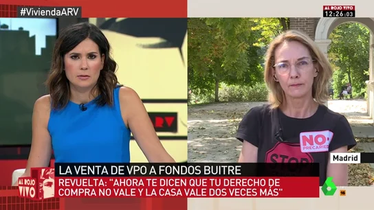 Mercedes Revuelta: "Muchas familias se están viendo en la calle porque su vivienda ya no es de protección oficial" Mercedes Revuelta: "Muchas familias se están viendo en la calle porque su vivienda ya no es de protección oficial"