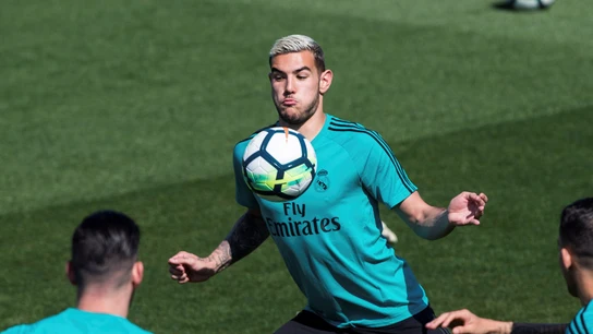 Theo en un entrenamiento con el Real Madrid Theo en un entrenamiento con el Real Madrid