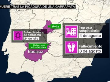 Muerte por picadura de garrapata Muerte por picadura de garrapata