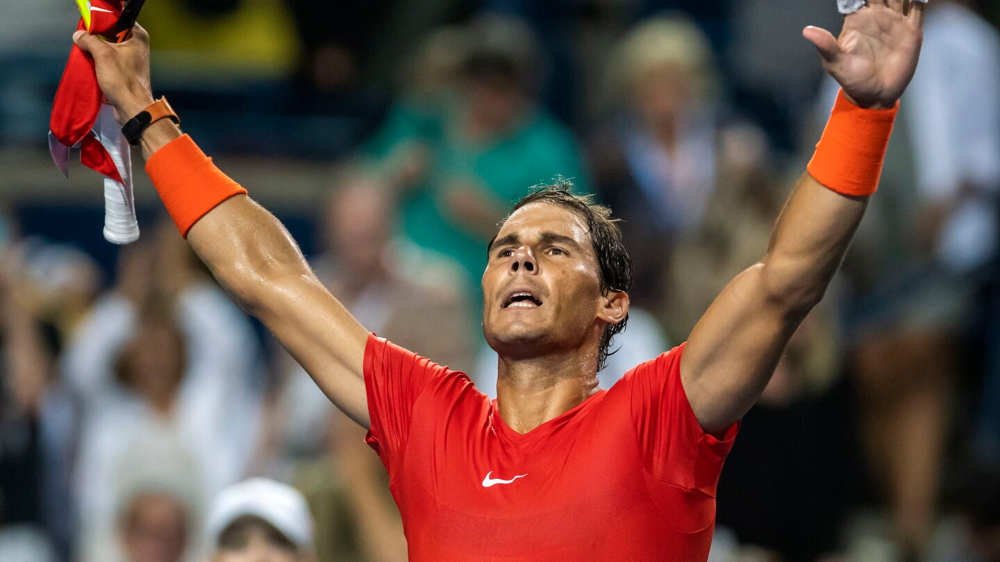 Rafa Nadal tras ganar a Wawrinka