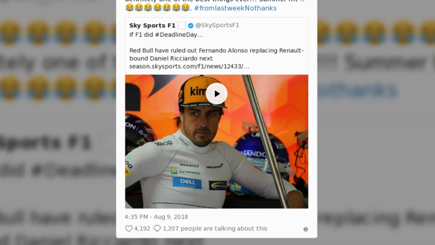 La respuesta de Alonso a Horner La respuesta de Alonso a Horner
