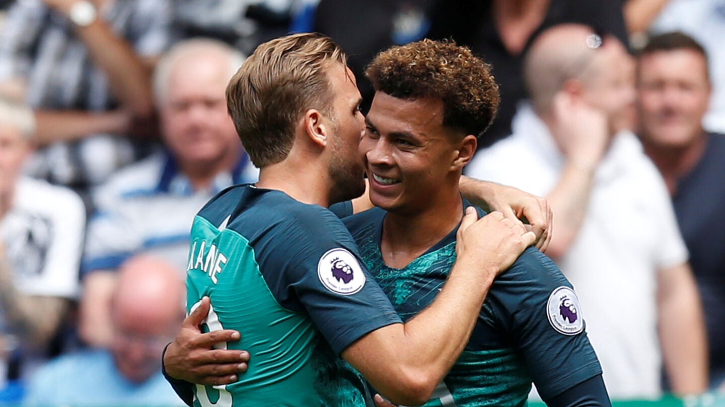 Jugadores del Tottenham celebrando un gol