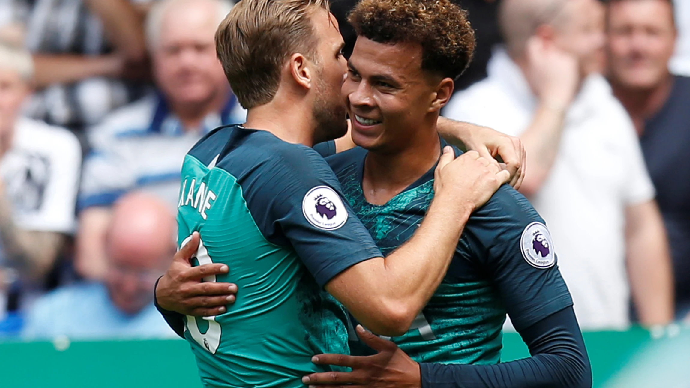 Jugadores del Tottenham celebrando un gol