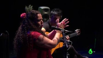 María Carrasco ha ganado la Lámpara Minera en el 'Festival del Cante de las Minas'