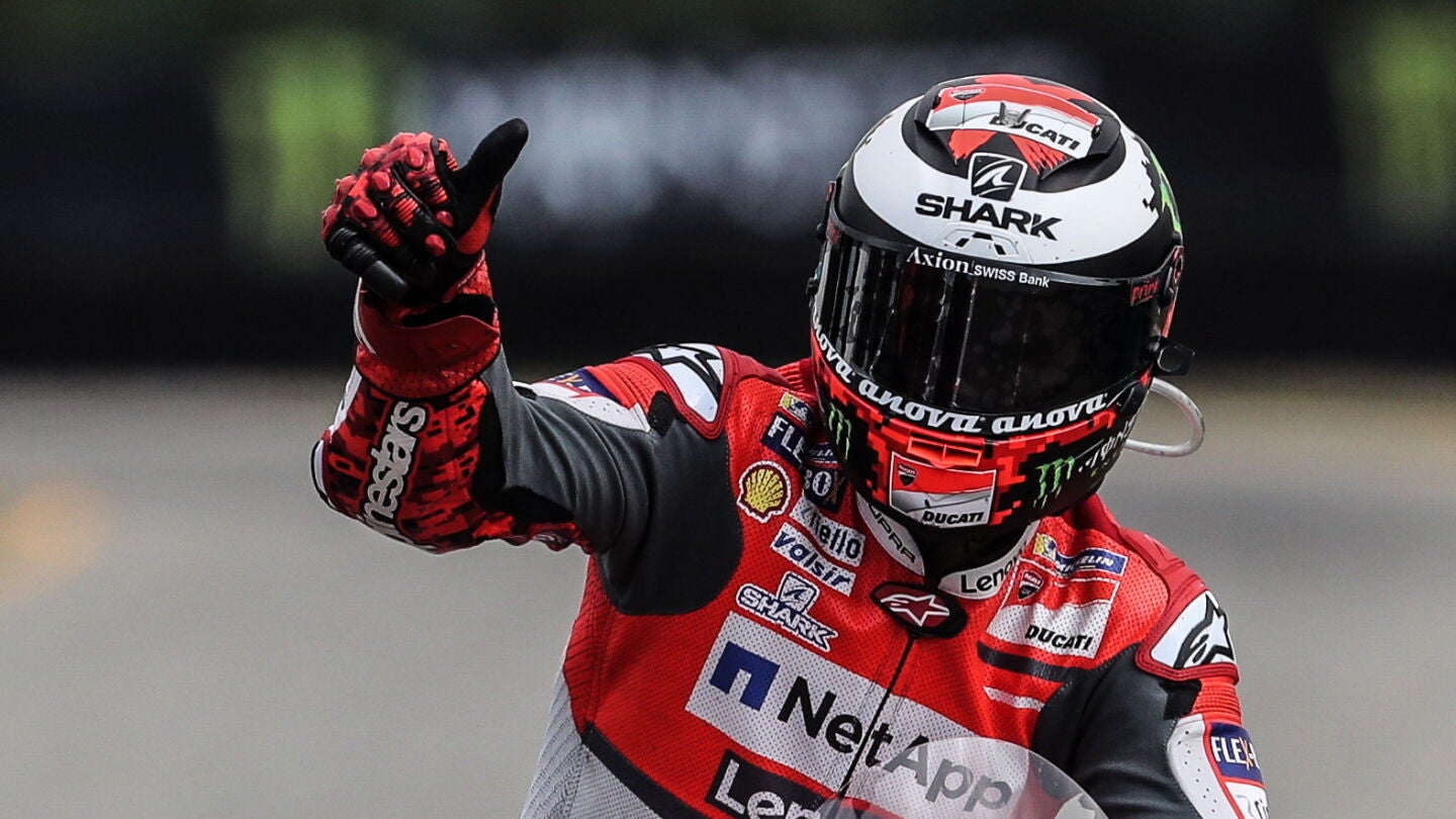 Jorge Lorenzo celebra la victoria