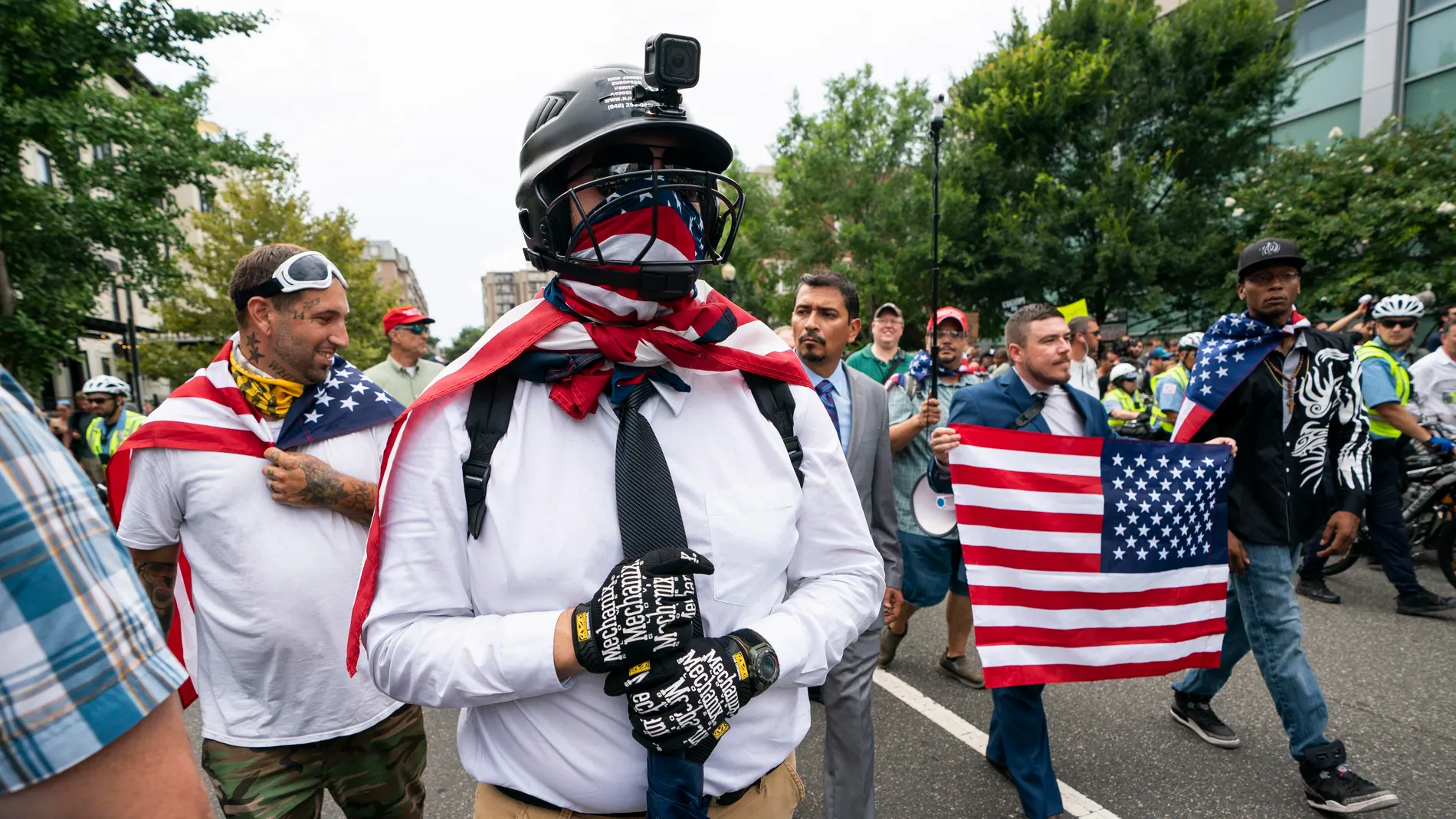 Marcha de supremacistas blancos en Washington