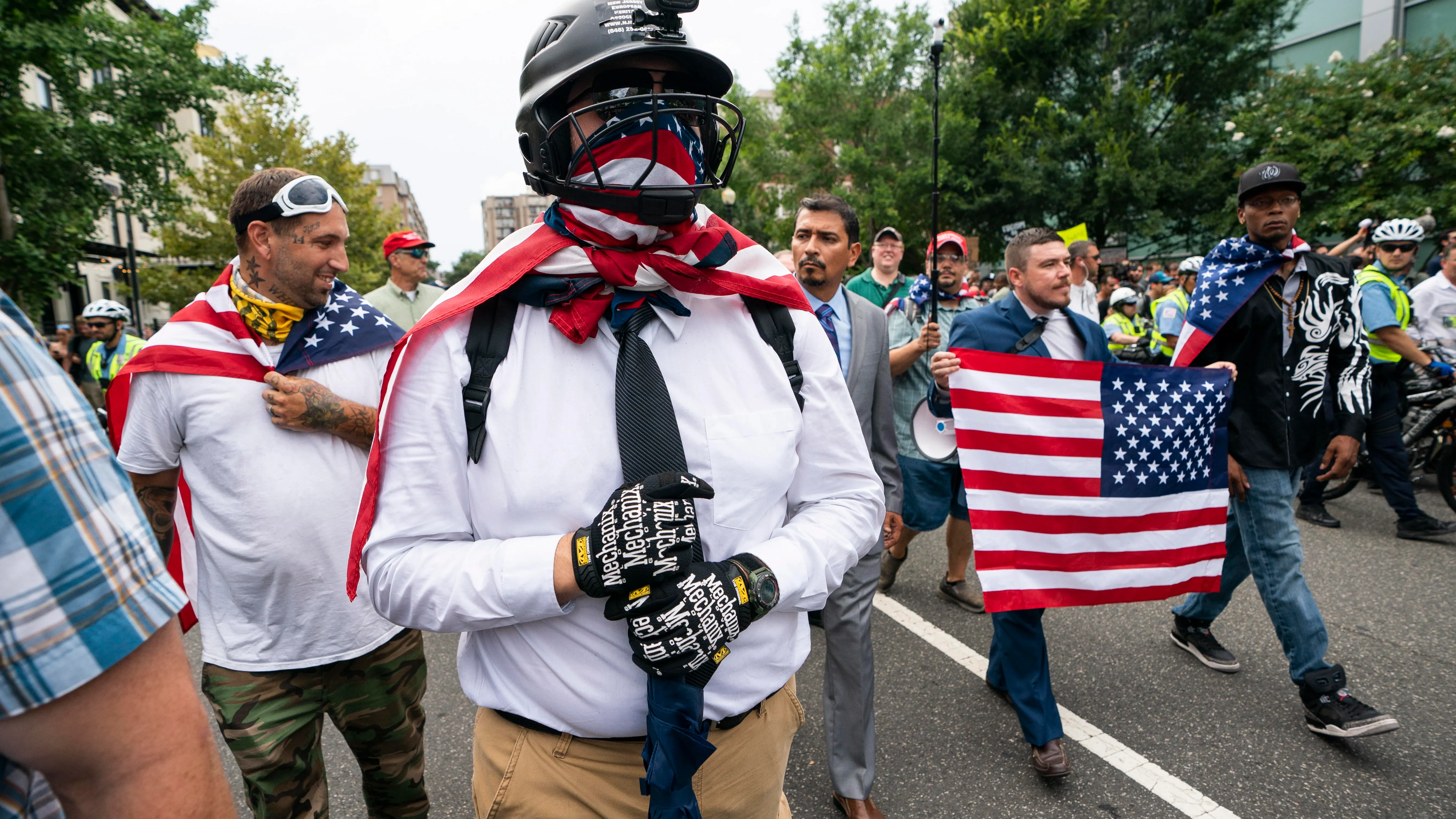 Marcha de supremacistas blancos en Washington