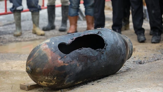 Una bomba de la Segunda Guerra Mundial desactivada Una bomba de la Segunda Guerra Mundial desactivada