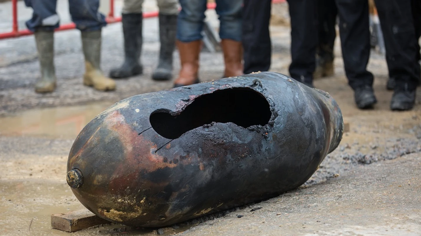 Una bomba de la Segunda Guerra Mundial desactivada Una bomba de la Segunda Guerra Mundial desactivada