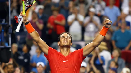 Rafa Nadal celebra su triunfo Rafa Nadal celebra su triunfo