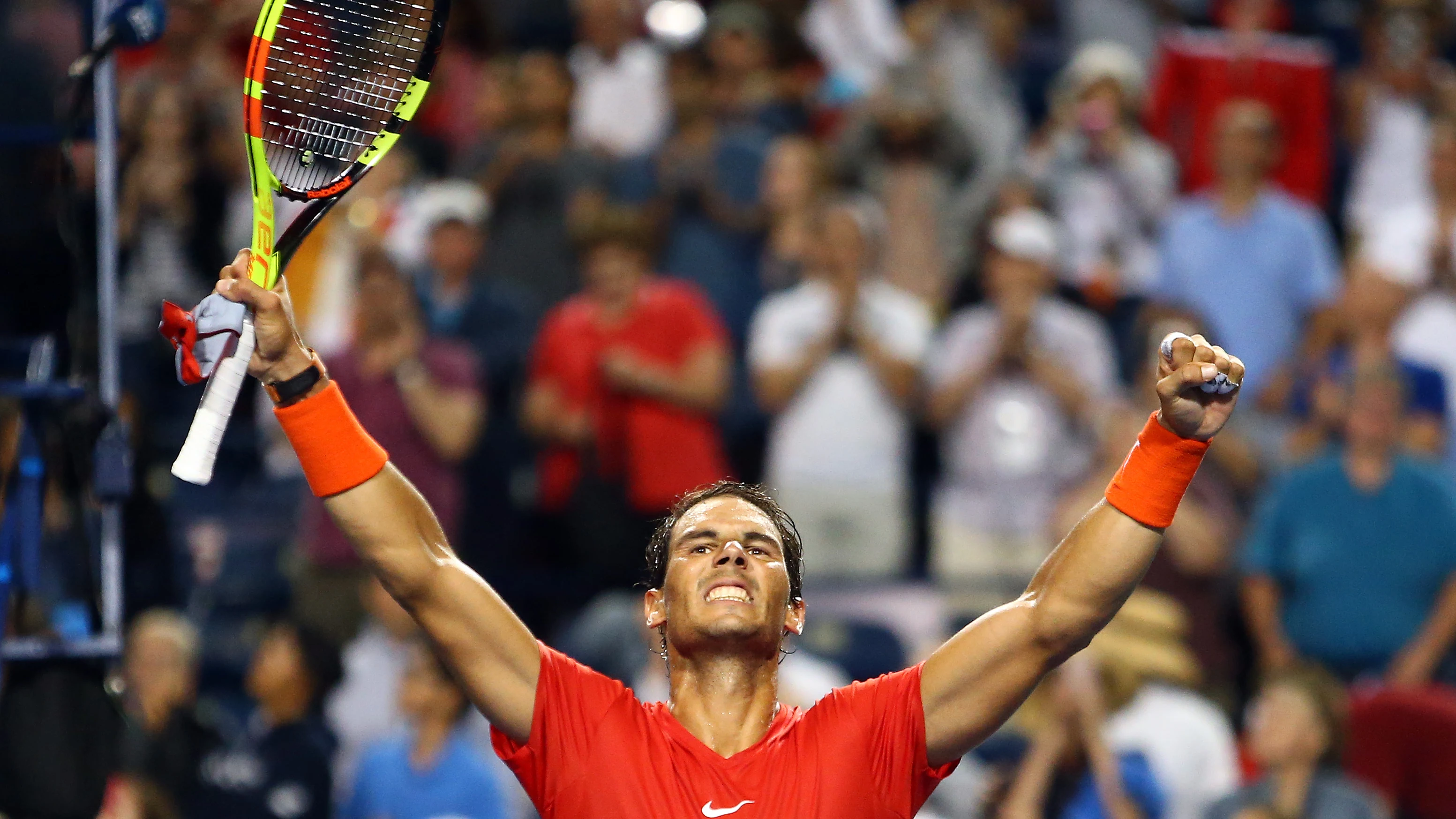 Rafa Nadal celebra su triunfo