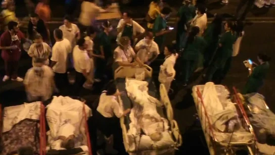Varios evacuados del Hospital de Tenerife Varios evacuados del Hospital de Tenerife