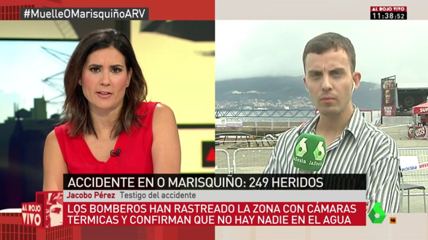 Habla uno de los testigos del accidente en el festival 'O Marisqui&ntilde;o': "Nunca hab&iacute;a visto algo as&iacute;. Fue espectacular"