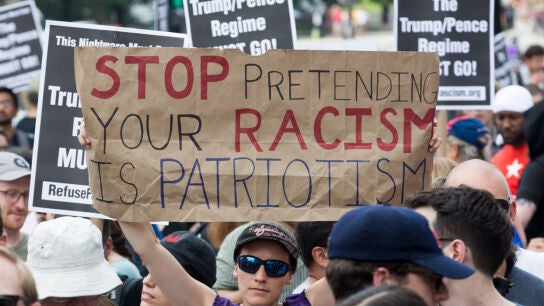 Marcha contra los supremacistas blancos en Washington, Estados Unidos