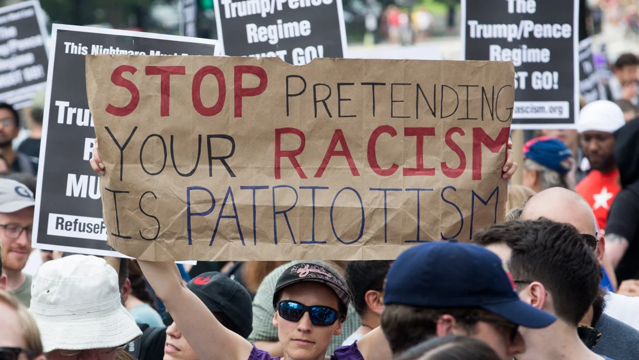 Marcha contra los supremacistas blancos en Washington, Estados Unidos