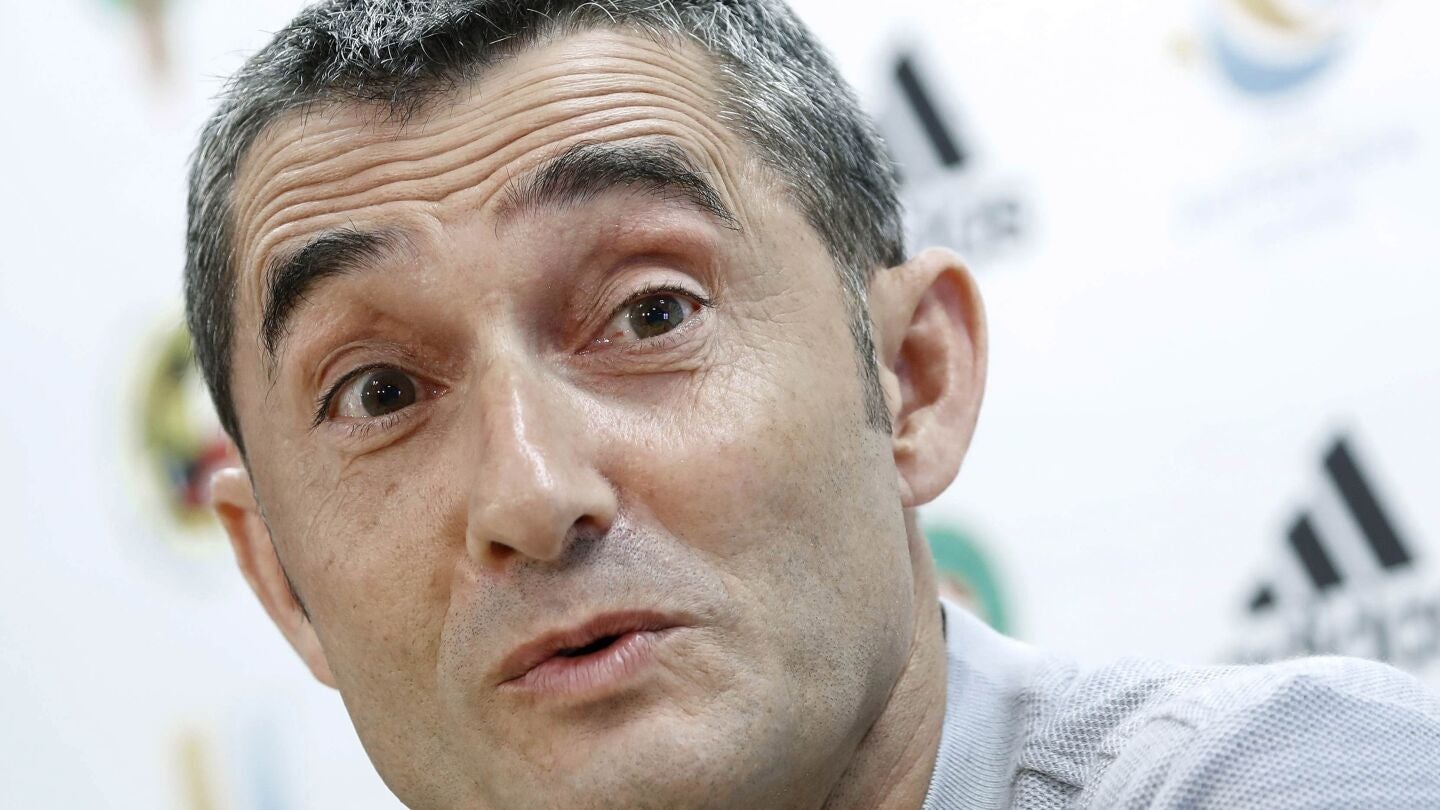 Ernesto Valverde en rueda de prensa
